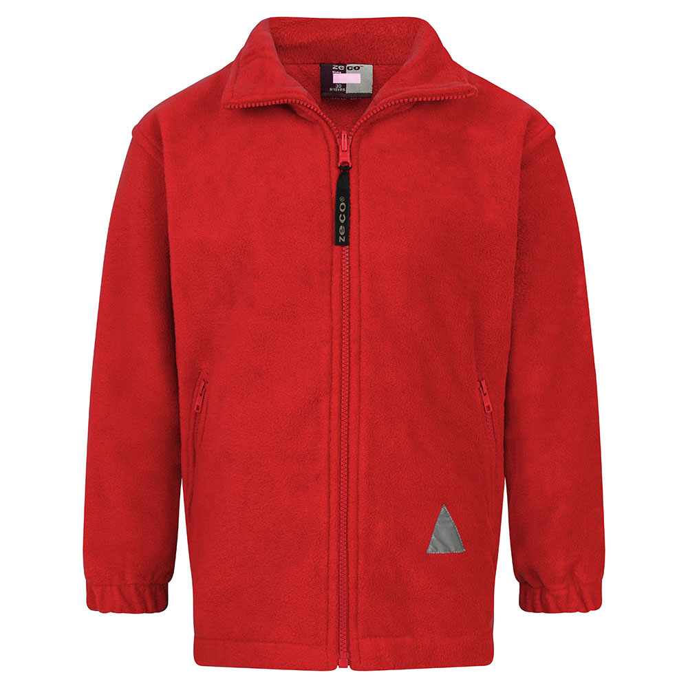 South Avenue Primary School – Red  Fleece Jacket (with school logo)