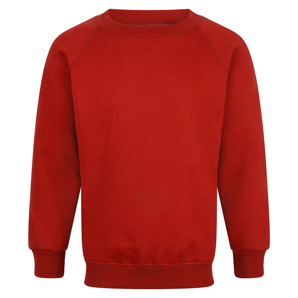 South Avenue Primary School – Red Crew Neck Sweatshirt (with school logo)